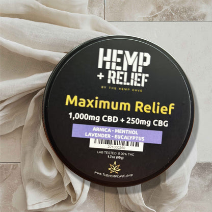 3. Maximum Relief 1,000mg CBD + 250mg CBG