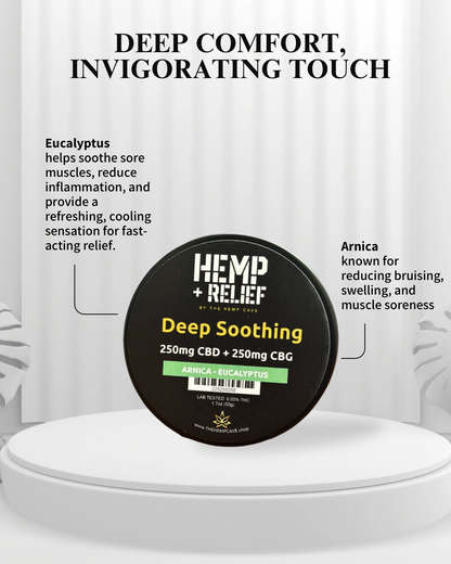 2. Deep Soothing 250mg CBD + 250mg CBG