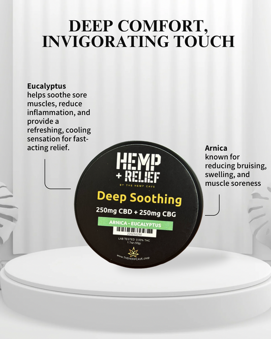 2. Deep Soothing 250mg CBD + 250mg CBG